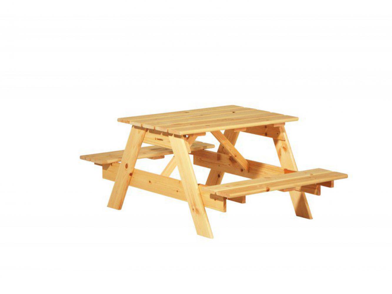 стол со скамейками для дачи из дерева